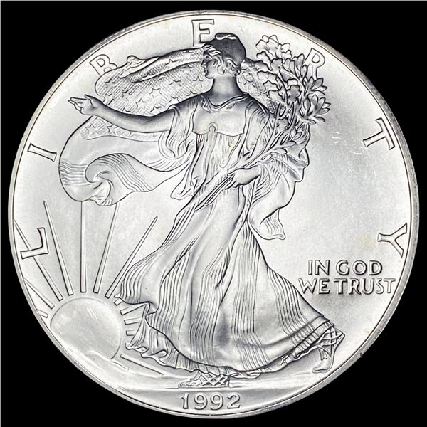1992 1 oz Silver American Eagle $1 SUPERB GEM BU