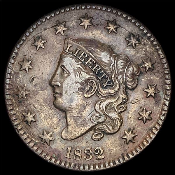 1832 Copper Large Cent CLOSELY UNCIRCULATED