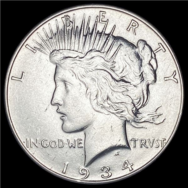 1934-D Silver Peace Dollar CLOSELY UNCIRCULATED
