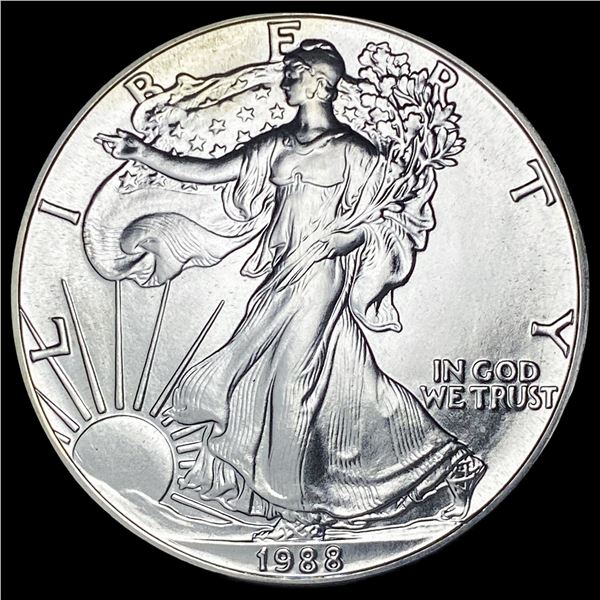 1988 1 oz Silver American Eagle $1 SUPERB GEM BU