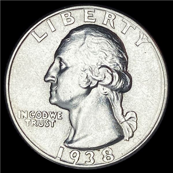 1938 Silver Washington Quarter CHOICE AU