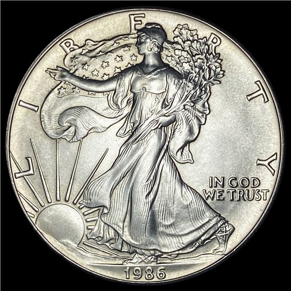 1986 1 oz Silver American Eagle $1 GEM BU