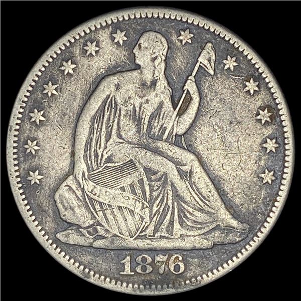 1876 Seated Liberty Half Dollar NICELY CIRCULATED
