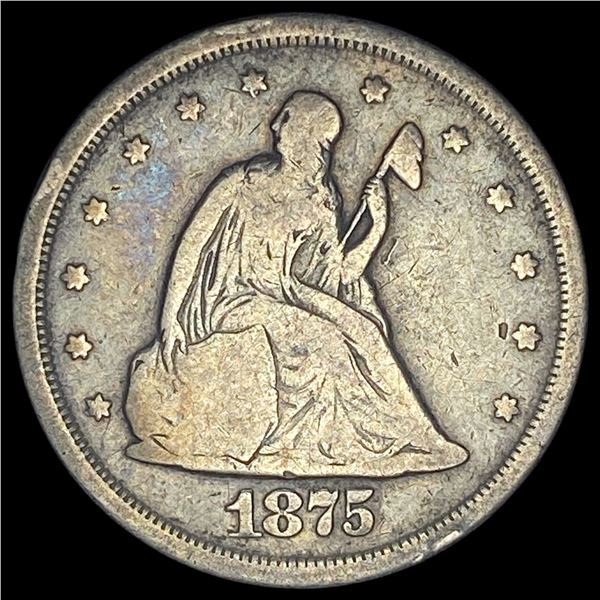 1875-S Silver Twenty Cents NICELY CIRCULATED