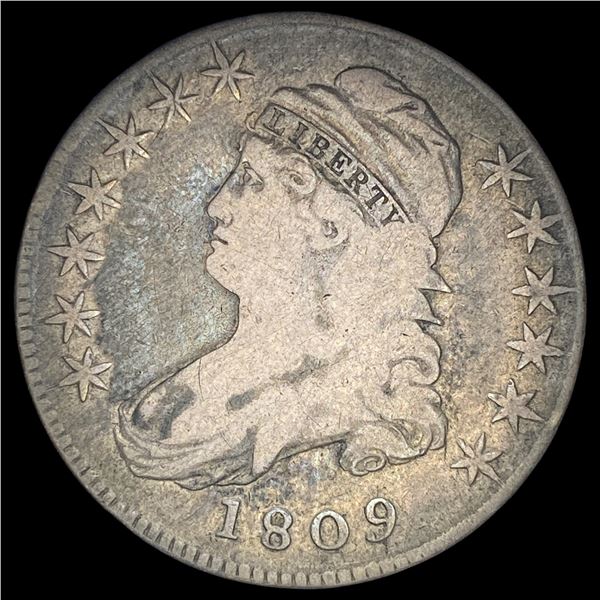 1809 Capped Bust Half Dollar NICELY CIRCULATED