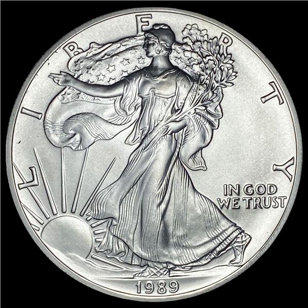 1989 1 oz Silver American Eagle $1 SUPERB GEM BU