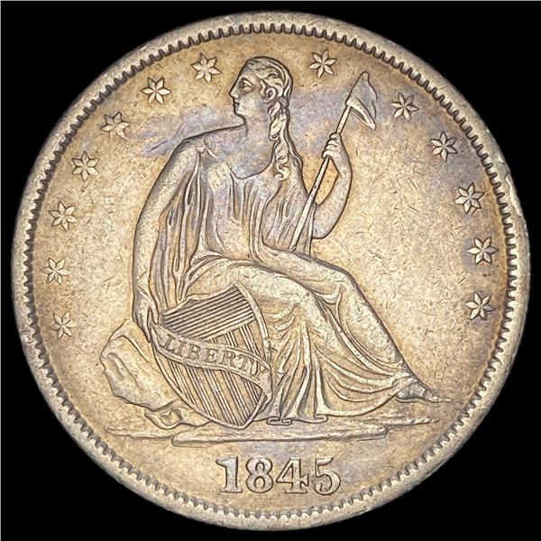 1845-O Silver Half Dollar NEARLY UNCIRCULATED