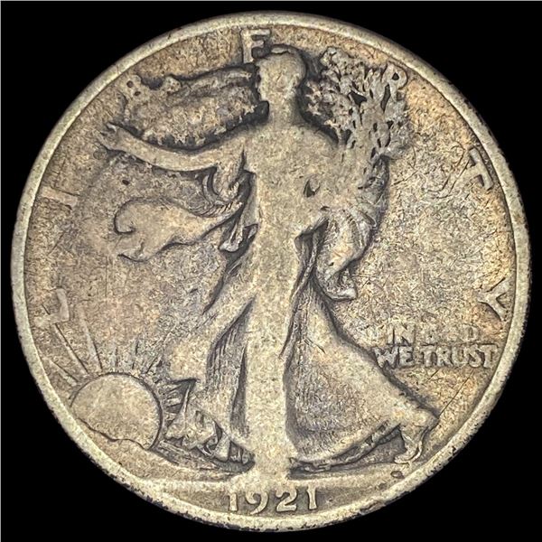 1921-S Silver Half Dollar Walking Liberty NICELY CIRCULATED