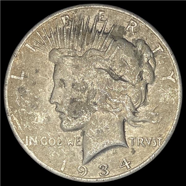 1934 Peace Silver Dollar LIGHTLY CIRCULATED