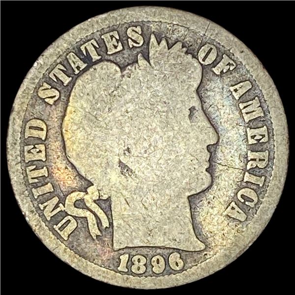 1896-O Silver Barber Dime NICELY CIRCULATED