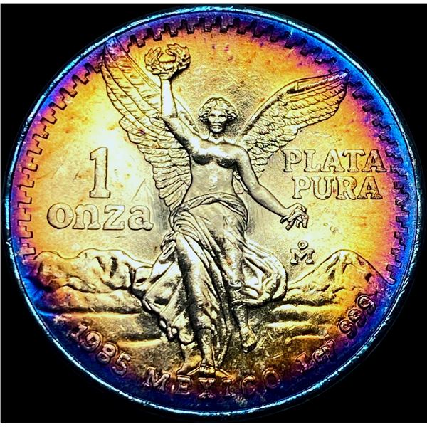 1985 Mexico 1 Onza Silver Libertad SUPERB GEM BU