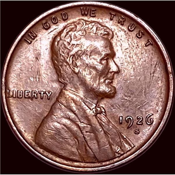 1926-S Lincoln Wheat Cent CLOSELY UNCIRCULATED
