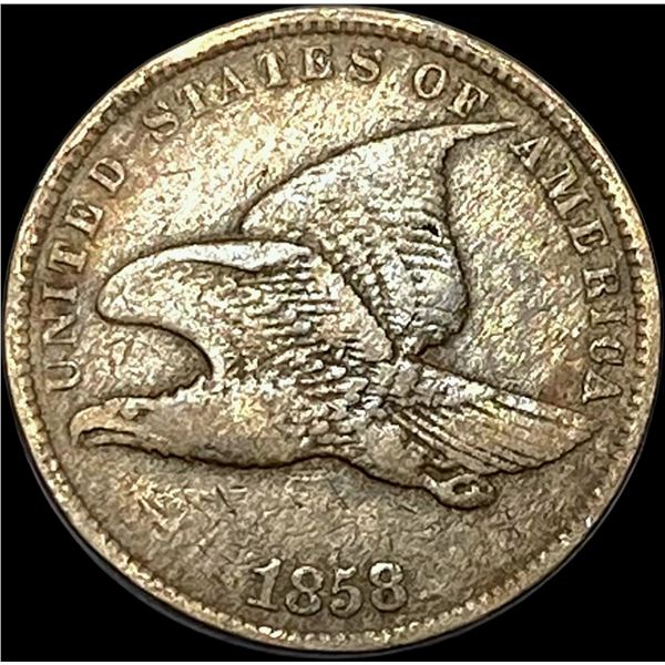 1858 Copper-Nickel Flying Eagle Cent LIGHTLY CIRCULATED