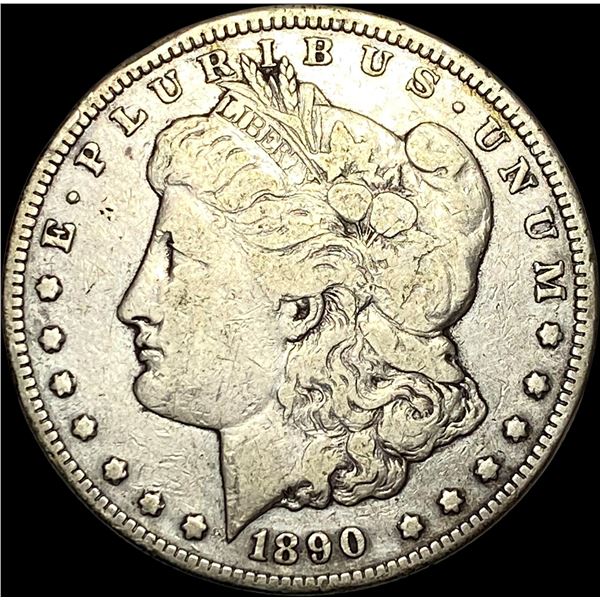 1890-CC Silver Morgan Dollar LIGHTLY CIRCULATED