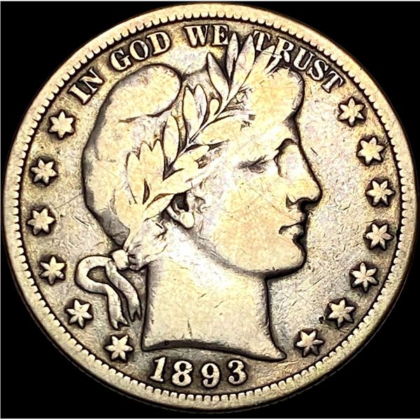 1893-O Silver Half Dollar LIGHTLY CIRCULATED