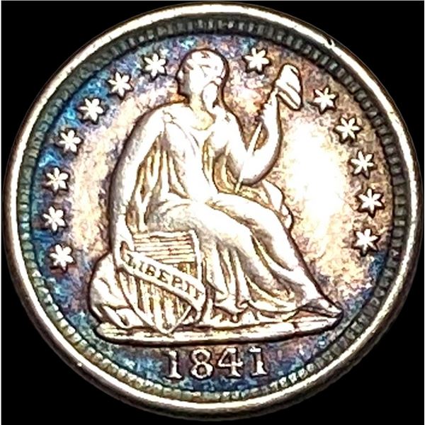 1841-O Silver Half Dime CLOSELY UNCIRCULATED