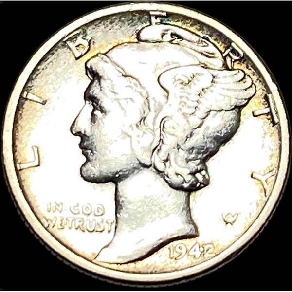 1942-S Silver Mercury Dime NEARLY UNCIRCULATED