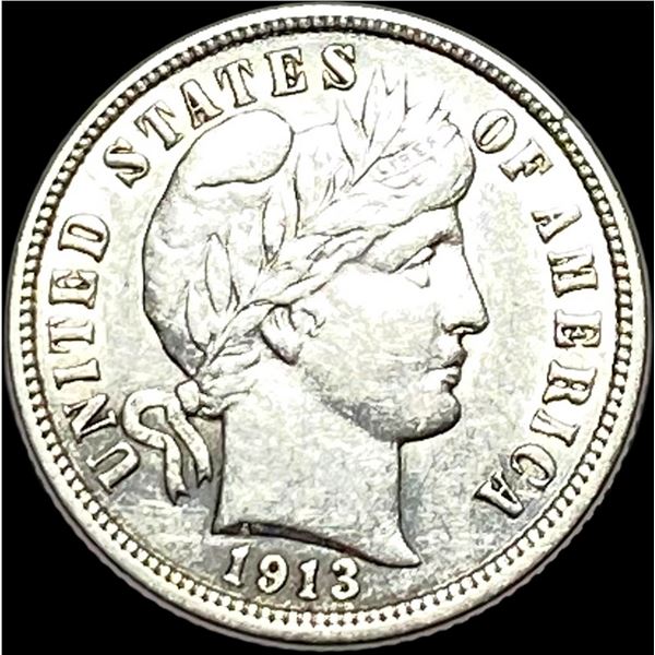 1913 Barber Dime CLOSELY UNCIRCULATED