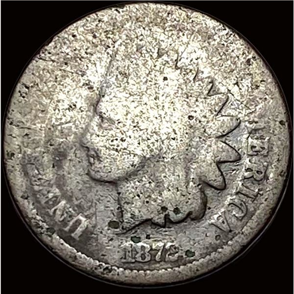1872 Indian Head Cent NICELY CIRCULATED