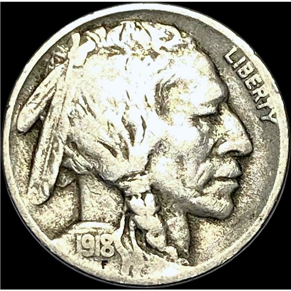 1918-D Buffalo Nickel NICELY CIRCULATED