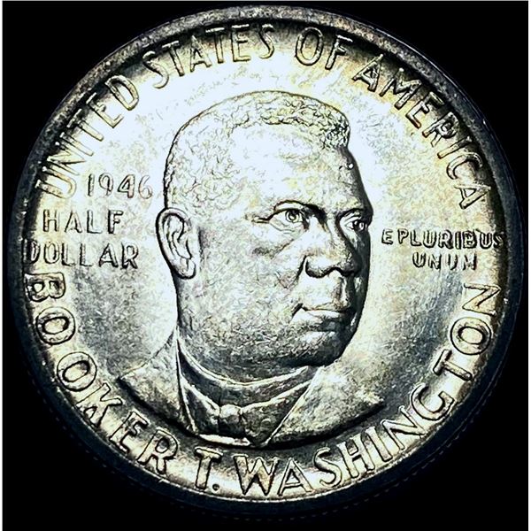 1946 Silver Half Dollar Booker T. Washington CHOICE BU