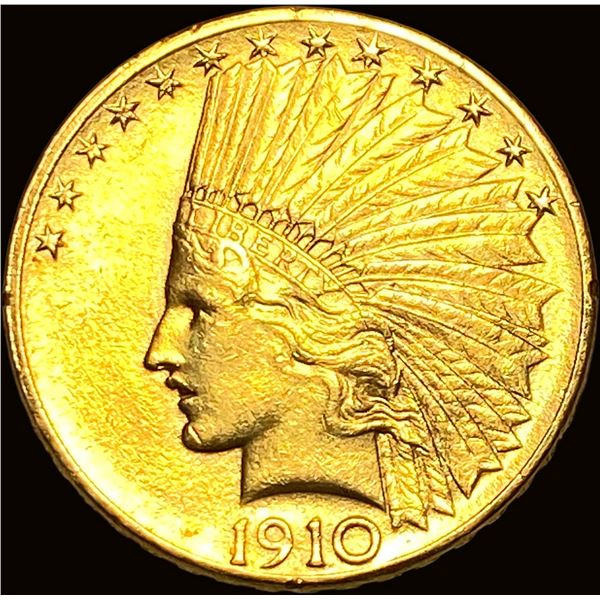1910 Indian Head $10 Gold Eagle CLOSELY UNCIRCULATED