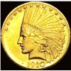 Image 1 : 1910 Indian Head $10 Gold Eagle CLOSELY UNCIRCULATED