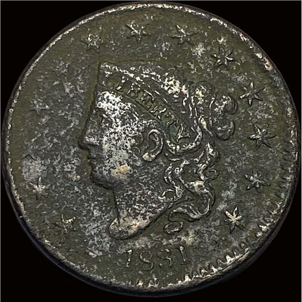 1831 Coronet Head Large Cent NICELY CIRCULATED