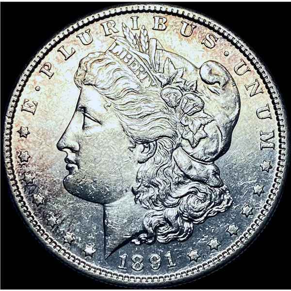 1891-S Silver Morgan Dollar CHOICE AU