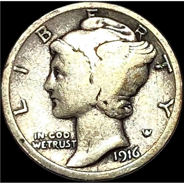 1916 Mercury Dime LIGHTLY CIRCULATED