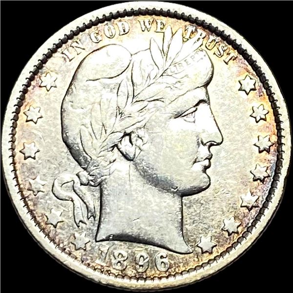 1896 Silver Barber Quarter NEARLY UNCIRCULATED