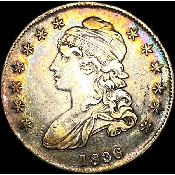 1836 Silver Capped Bust Half Dollar NEARLY UNCIRCULATED