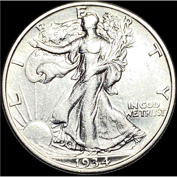 1934-S Silver Walking Liberty Half Dollar CLOSELY UNCIRCULATED
