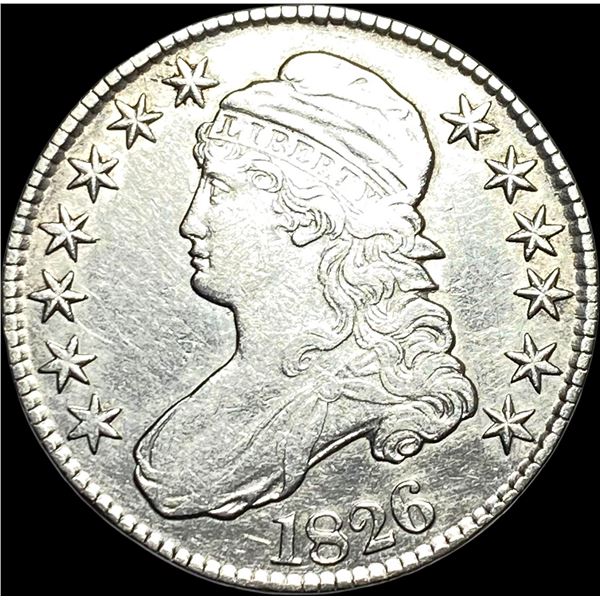 1826 Capped Bust Half Dollar NEARLY UNCIRCULATED