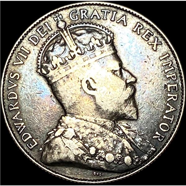 1910 Canada Silver 50 Cents LIGHTLY CIRCULATED