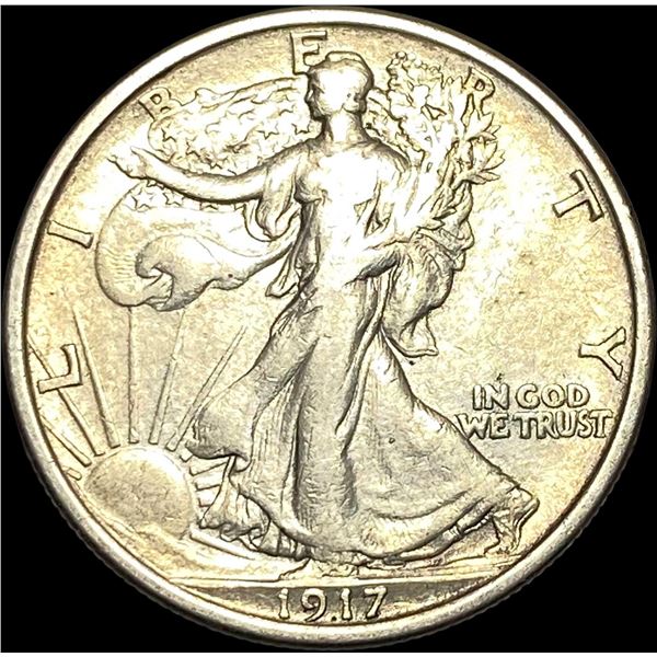 1917 Walking Liberty Half Dollar NEARLY UNCIRCULATED