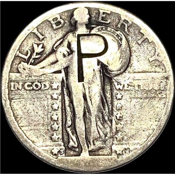 1927-S Silver Standing Liberty Quarter NICELY CIRCULATED