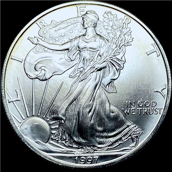 1997 1 oz Silver American Eagle $1 SUPERB GEM BU