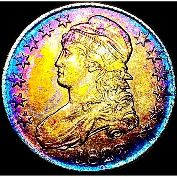 1827 Capped Bust Half Dollar NEARLY UNCIRCULATED