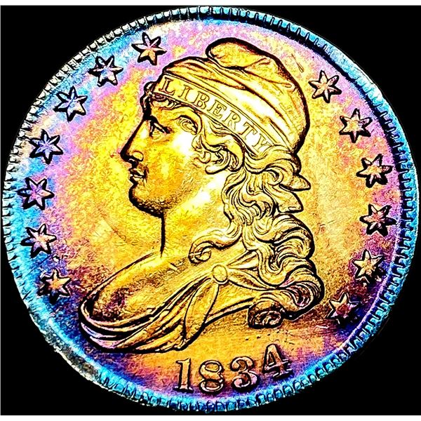 1834 Capped Bust Half Dollar CLOSELY UNCIRCULATED