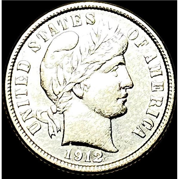 1912-S Silver Barber Dime CLOSELY UNCIRCULATED