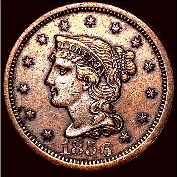 1856 Braided Hair Large Cent CLOSELY UNCIRCULATED