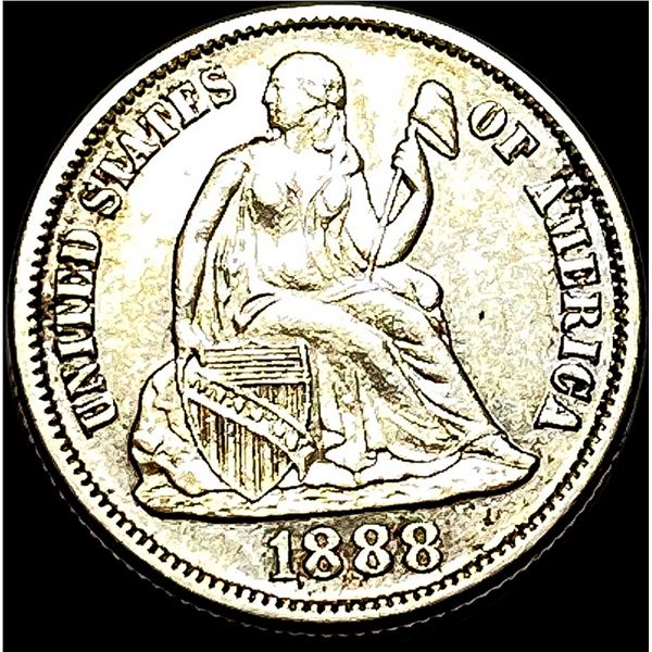 1888-S Silver Seated Liberty Dime CLOSELY UNCIRCULATED