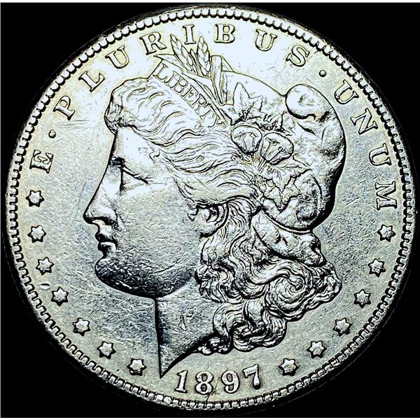 1897-S Silver Morgan Dollar CHOICE AU