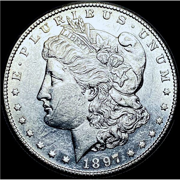 1897-S Silver Morgan Dollar CHOICE AU