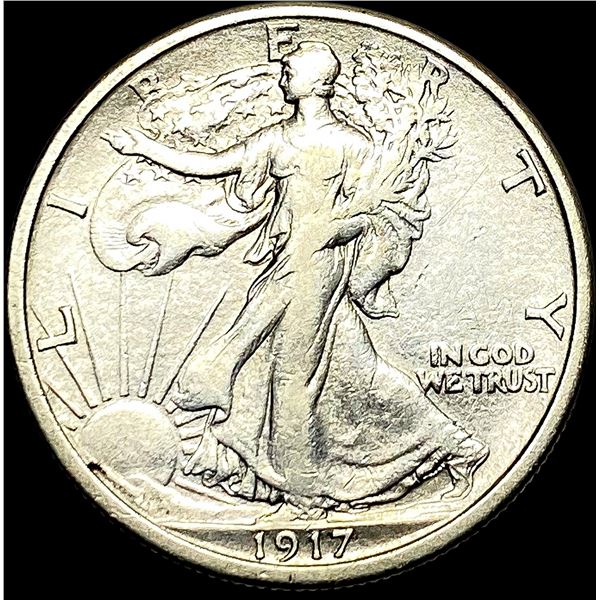 1917 Walking Liberty Half Dollar NEARLY UNCIRCULATED