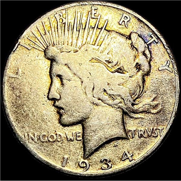 1934 Peace Silver Dollar LIGHTLY CIRCULATED