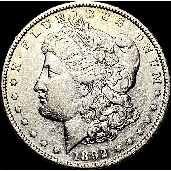 1892 Silver Morgan Dollar NEARLY UNCIRCULATED