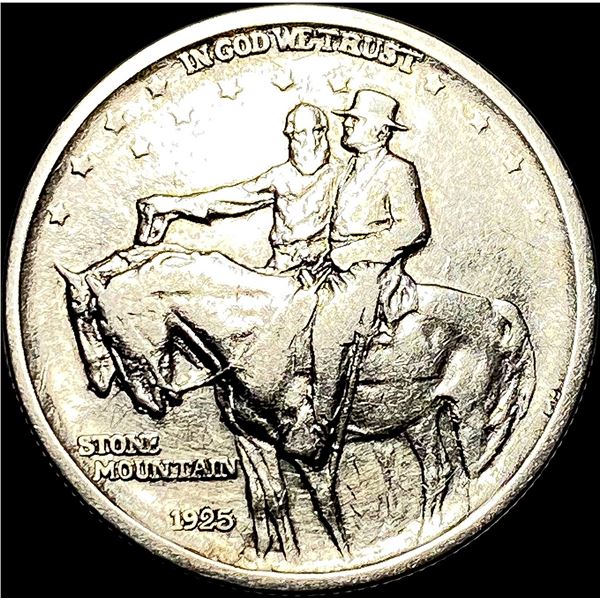 1925 Stone Mountain Silver Half Dollar NEARLY UNCIRCULATED