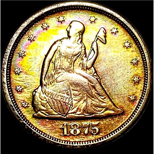 1875-S Silver Twenty Cents NEARLY UNCIRCULATED